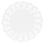Naperon em Papel Rendado Branco Circular 115 mm 250un