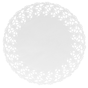 Naperon em Papel Rendado Branco Circular 270 mm 250un