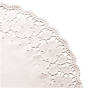 Naperon em Papel Rendado Branco Circular 420 mm 250un