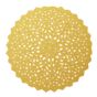 Naperon em Papel Rendado Dourado Circular 90 mm 500 un