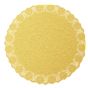 Naperon em Papel Rendado Dourado Circular 250 mm 100 un
