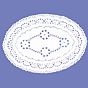 Naperon em Papel Branco Oval Rendado 270x190mm 250un