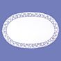 Naperon em Papel Branco Oval Rendado 560x350mm 100un