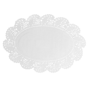 Naperon em Papel Branco Oval Rendado 220x160mm 250un