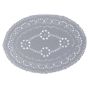 Naperon em Papel Prateado Oval Rendado 270x190mm 250un