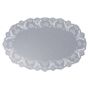 Naperon em Papel Prateado Oval Rendado 370x240mm 250un