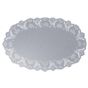 Naperon em Papel Prateado Oval Rendado 450x290mm 100un