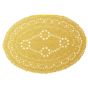 Naperon em Papel Dourado Oval Rendado 270x190mm 250un