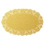 Naperon em Papel Dourado Oval Rendado 450x290mm 100un