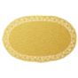 Naperon em Papel Dourado Oval Rendado 560x350mm 100un