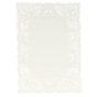 Naperon em Papel Branco Rendado Rectangular 210x150mm 250 un