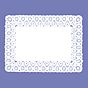 Naperon em Papel Branco Rendado Rectangular 250x180mm 100 un
