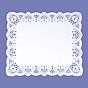 Naperon em Papel Branco Rendado Rectangular 380x310mm 100 un