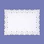 Naperon em Papel Branco Rendado Rectangular 370x260mm 100 un