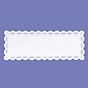 Naperon em Papel Branco Rendado Rectangular 500x180mm 100 un