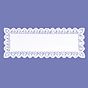 Naperon em Papel Branco Rendado Rectangular 420x160mm 100 un