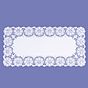 Naperon em Papel Branco Rendado Rectangular 500x240mm 100 un