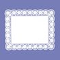 Naperon em Papel Branco Rendado Rectangular 500x400mm 100 un
