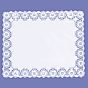 Naperon em Papel Branco Rendado Rectangular 320x260mm 100 un