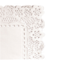 Naperon em Papel Branco Rendado Rectangular 550x450mm 250 un