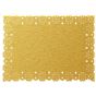 Naperon em Papel Dourado Rendado Rectangular 370x260mm 100 un