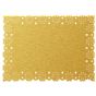 Naperon em Papel Dourado Rendado Rectangular 420x160mm 100 un