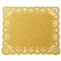 Naperon em Papel Dourado Rendado Rectangular 380x310mm 100 un