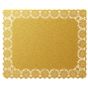 Naperon em Papel Dourado Rendado Rectangular 550x450mm 100 un