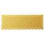 Naperon em Papel Dourado Rendado Rectangular 500x180mm 100 un