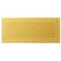 Naperon em Papel Dourado Rendado Rectangular 450x200mm 100 un
