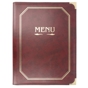 Porta Menus Elite 8 bolsas A4 Bordeaux 255x330mm