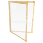 Menu Americano A5 150x215mm 2 corpos 4 pginas PVC Dourado