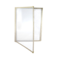 Menu Americano A4 230x317mm 2 corpos 4 pginas PVC Dourado
