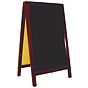 Quadro Ardsia de cho em ngulo para Exteriores 2 faces Preto 500x400x850mm