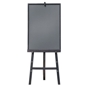 Cavalete + Quadro Ardsia de Madeira Preto 600x1480mm