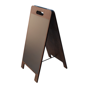Quadro Ardsia de cho em ngulo para Exteriores 2 faces magntico Preto 380x450x780mm