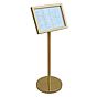 Porta Menus com P Metal Dourado 1xA3 275x1150mm