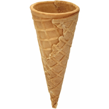 Cone de Baunilha Normal 44x110mm em Bandeja de Carto Retractilizada 882un