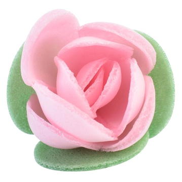 Flor Rosa de Oblea Rosa 30mm 180 un