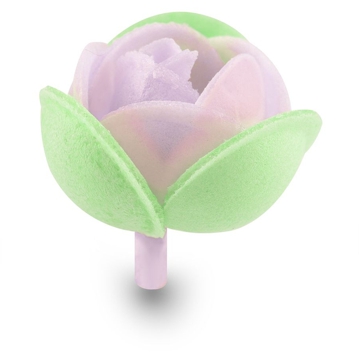Flor Rosa Emilia de Oblea Violeta 25mm 230 un