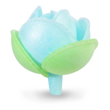 Flor Rosa Emilia de Oblea Azul Cu 25mm 230 un