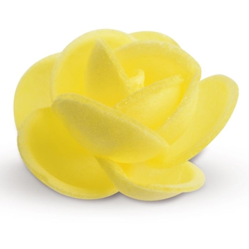 Flor Rosa Flavia de Oblea Amarelo 40mm 200 un