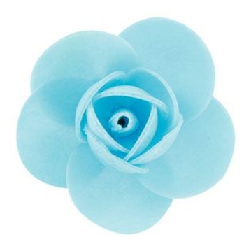 Flor Rosa Linda de Oblea Azul Cu 55mm 90 un