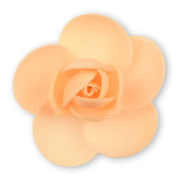 Flor Rosa Linda de Oblea Laranja 55mm 90 un