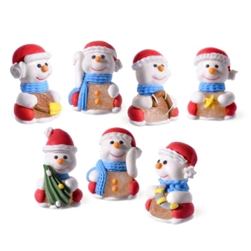 Bonecos de Neve e Natal em Gelatina e Acar 70 un