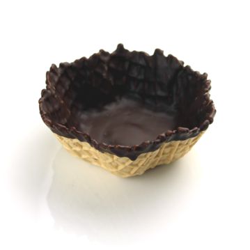 Taas de Bolacha Baunilha Tulipa com Chocolate no Interior 16x6 un