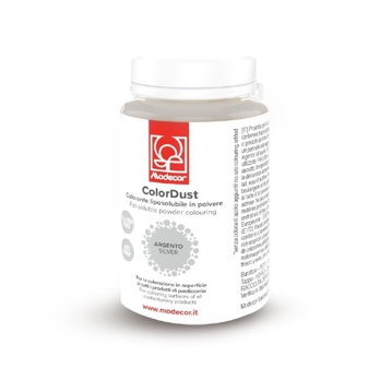Corante em P ColorDust Prateado Brilhante Modecor 25g