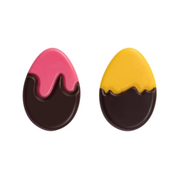 Decoraes de Chocolate Barbara Decor - Eggs Dark Set 27x39mm 216 un