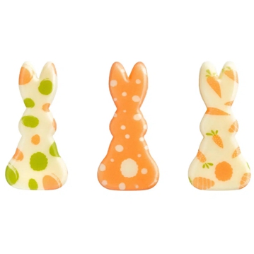 Decoraes de Chocolate Barbara Decor - Bunnies Set 20x43mm 135 un