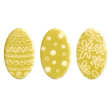 Decoraes de Chocolate Barbara Decor - Easter Egg Green Set 24x40mm 165 un